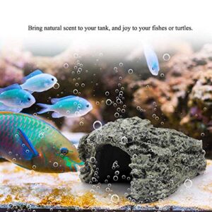 DAUERHAFT Fish Hiding Cave,Aquarium Turtles Reptile Basking Hide Habitats Decoration Ornament for Aquanrium Fish Tanks,Four Sizes(S)