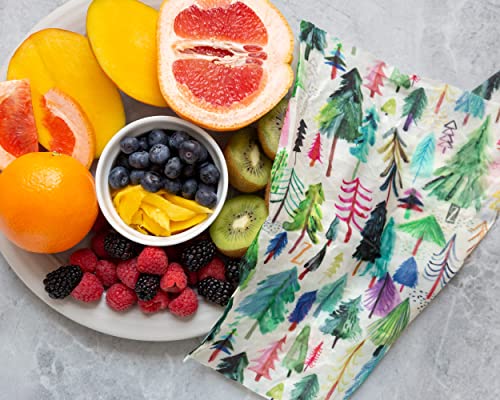 Z Wraps - Reusable Beeswax Food Wraps - Assorted 3-Pack (S, M, L) - Made in USA with 100-Precent Cotton, Organic Beeswax and Jojoba Oil - Wild Wanderers