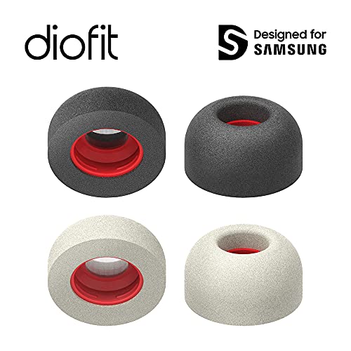 diofit/Compatible for Samsung SML Eartips/Galaxy Buds Pro Eartips - Black SML (Foam)