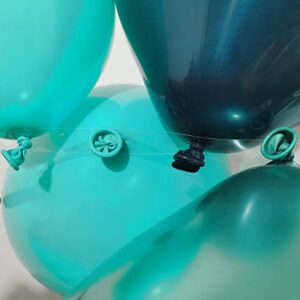 Oopat Tifanny Blue and Dark Teal Balloon Garland Arch Kit for Woodland Baby Shower Bridal Shower Birthday Wedding Balloon Wall Party Backdrop Decoration(Dark Teal)