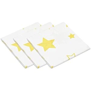 3 Pack Twinkle Twinkle Little Star Tablecloths for Baby Shower Decorations (54 x 108 in)