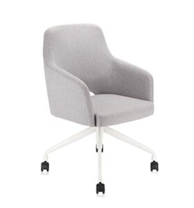 novigo upholstered home office kid's desk chair task chair leisure chair for bedroom studying room vanity room grey