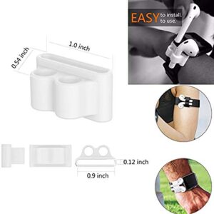 Loirtlluy 4 in 1 Anti-Lost Accessories for Airpods, Airpods Strap Magnetic Cord, Ear Hooks and Covers Compatible with Airpods 1 & 2, Airpods Watch Band Holder, White