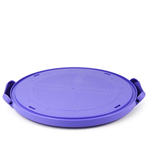 Zoofen Cake Carrier with Handle 10in Cake Stand Purple Cake Holder Cover Round Container for 10in or Less Size