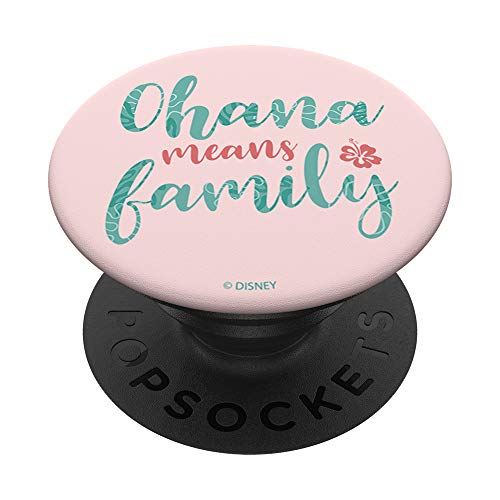 Disney Lilo & Stitch Ohana Means Family Script PopSockets PopGrip: Swappable Grip for Phones & Tablets