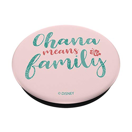 Disney Lilo & Stitch Ohana Means Family Script PopSockets PopGrip: Swappable Grip for Phones & Tablets