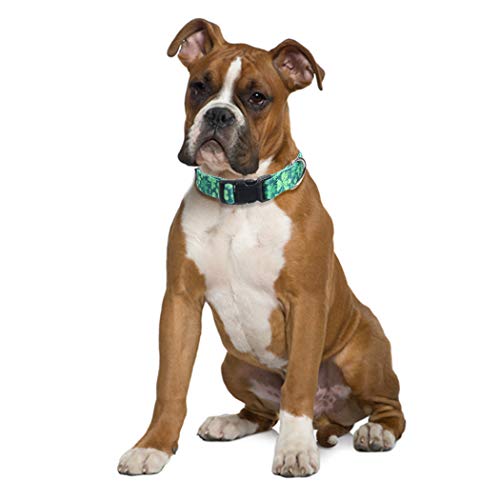 2 Pack St.Patrick's Day Dog Collar Adjustable Four Leaf Clover Large