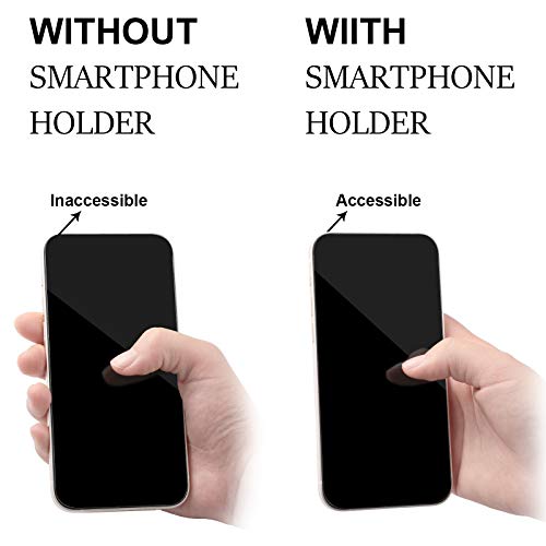 Weewooday 6 Pieces Finger Strap Phone Holders Phone Handle Grip Cell Phone Stand with Kickstand Elastic Phone Finger Holder for Cell Phone Case Small Tablets