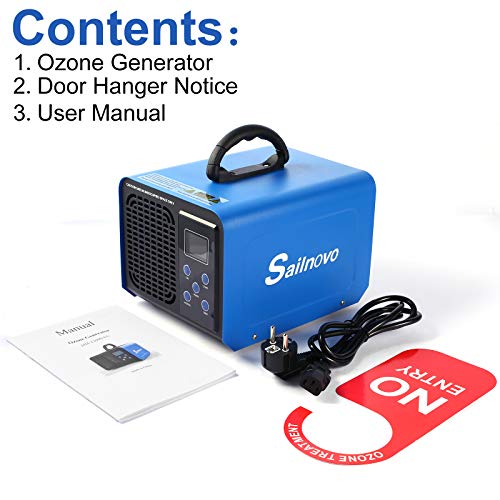 12000mg/H Ozone machine with LCD, Loop Mode, Adjustable for Any Size Room for Home, Car, Business