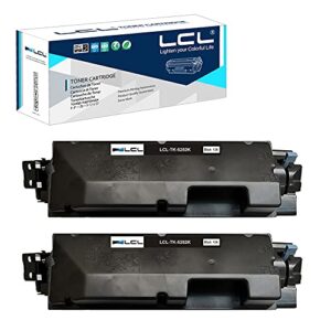 lcl compatible toner cartridge replacement for kyocera tk5282 tk-5282 tk5282k tk-5282k 1t02tw0us0 m6235cidn m6635cidn p6235cdn m6235 m6635 p6235 (2-pack black)