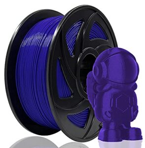 unido petg filament for 3d printer blue, 1.75mm 1kg spool (2.2lbs), dimensional accuracy +/- 0.02 mm, clog-free/bubble-free/tangle-free 3d printing filament for for models, toys, gifts