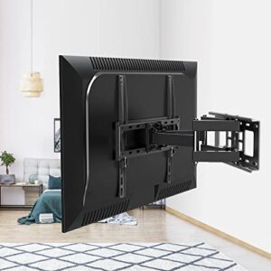 ELIVED TV Wall Mount Full Motion Premium with Swivel and Tilt for Most 26-65 Inch Flat Curved Screen TVs, TV Mount Bracket with Dual Articulating Arms Supports TV up to 99 lbs Max VESA 400x400