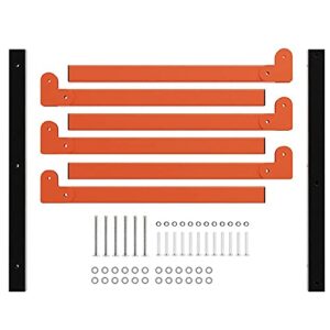 TORACK Lumber Storage Metal Rack, Wood Organizer with 3-Level Wall Mount (1PACK)