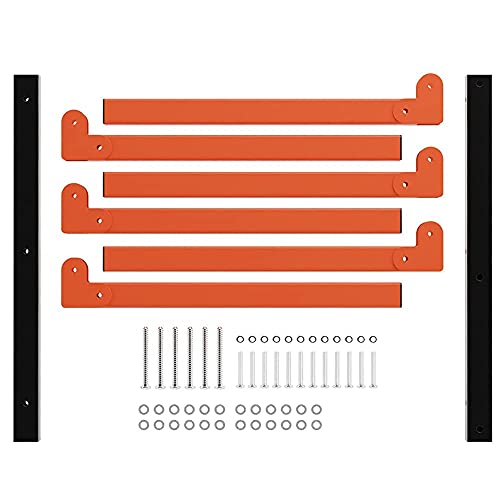 TORACK Lumber Storage Metal Rack, Wood Organizer with 3-Level Wall Mount (1PACK)