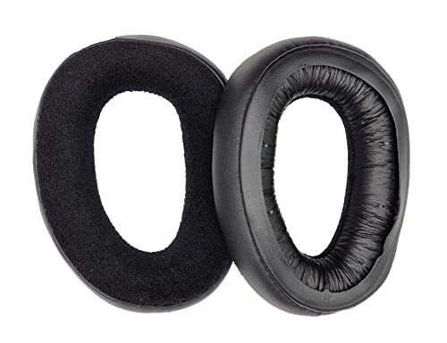 Premium Hybrid Ear Pads Compatible with Sennheiser GSP 370, Sennheiser GSP 350, GSP 303, GSP 302, GSP 301 and GSP 300 Headphones. Premium Protein Leather | Premium Velour | Soft High-Density Foam