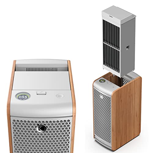 KODAK Infinio AP550 Smart Air Purifier with Reusable Washable Filter. Large Home Dual Fan with Industrial Quality. Automatic Particle Sensor, iOS and Android App to Monitor Air Quality.