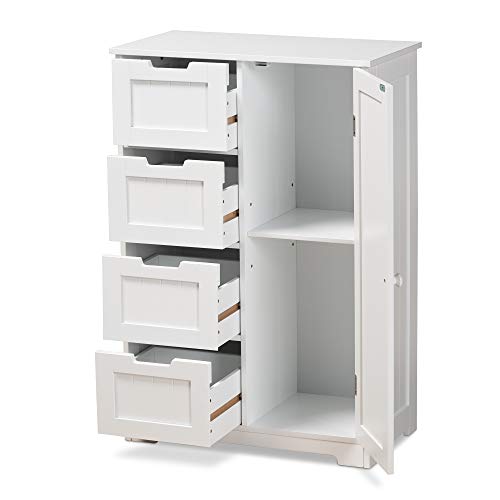 Baxton Studio Bauer Bathroom Shelving, White