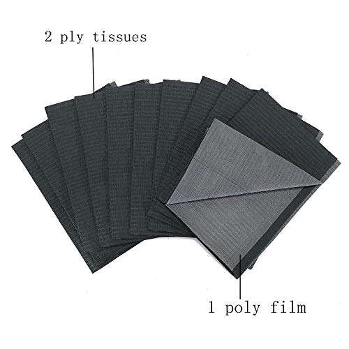 Disposable Dental Bibs Sheets Cloths,125pcs 13 X 18 inches Tattoo Table Covers Clean Pad,Underpad Hygiene Personal Tattoo Bib Waterproof Tattoo Table loth Tattoo Supply Sheet （black）