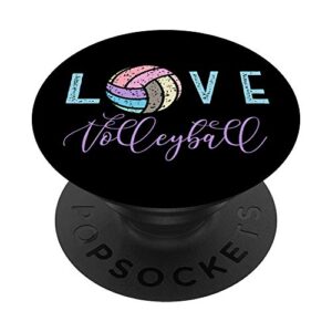 love volleyball for teen girls popsockets swappable popgrip