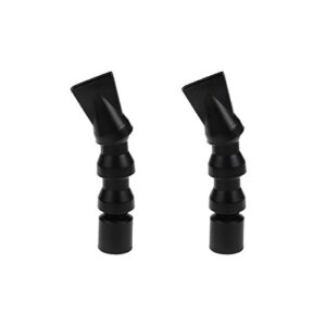 quluxe 2pcs standard thread 3/4" (1-inch dia) aquarium pump duckbill nozzle, water outlet return pipe fitting - black