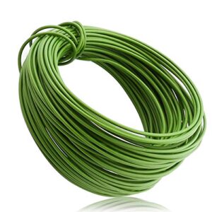 plant ties 65.6 feet, all-purpose garden wire ties, plant wire, soft twist, green coated twist plant ties, green plant ties, plant twist ties for plant support, home & office