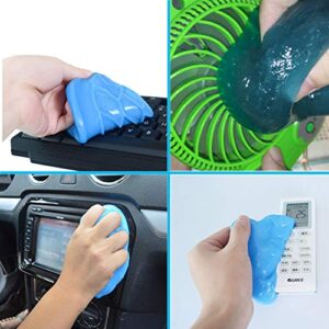 2 pcs Car Cleaning Gels - Universal Auto Detailing Tools Car Interior Cleaner Putty, Automotive Dust Air Vent Interior Detail Detailing Putty Universal Dust Cleaner for Auto Laptop Home (Blue)