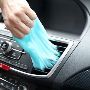 2 pcs Car Cleaning Gels - Universal Auto Detailing Tools Car Interior Cleaner Putty, Automotive Dust Air Vent Interior Detail Detailing Putty Universal Dust Cleaner for Auto Laptop Home (Blue)