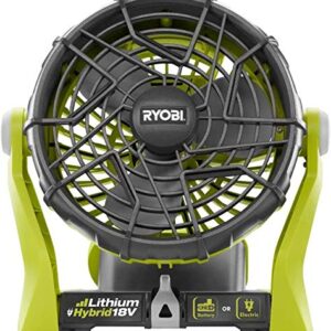 Ryobi Tools 18-Volt Hybrid Portable Fan Kit with Battery and Charger (No Retail Packaging)