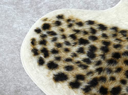 Huichenxing2021FURSTORE Faux Cheetah Area Rug Animals Printed Hide Mats Leopard Faux Hide Area Rug 5.2ft x 6.5ft/ 63 x 78.7inch / 160 x 200cm