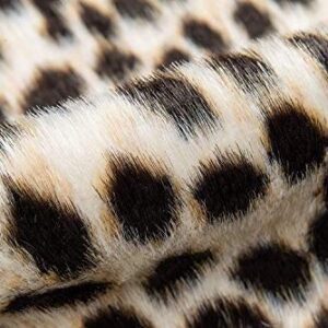 Huichenxing2021FURSTORE Faux Cheetah Area Rug Animals Printed Hide Mats Leopard Faux Hide Area Rug 5.2ft x 6.5ft/ 63 x 78.7inch / 160 x 200cm