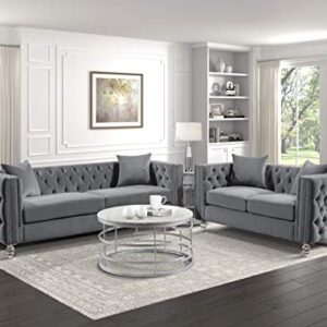 Lexicon Spencer Living Room Loveseat, Gray