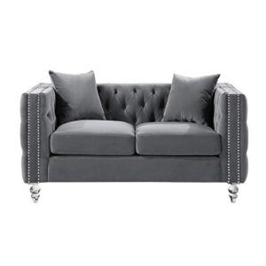 Lexicon Spencer Living Room Loveseat, Gray