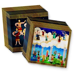 Greek Mythology Birthday Party Supplies Set Plates Napkins Cups Tableware Kit for 16