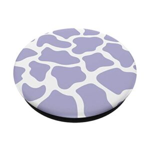 Cow Print Pattern in Lilac Pastel Purple Lavender PopSockets Swappable PopGrip