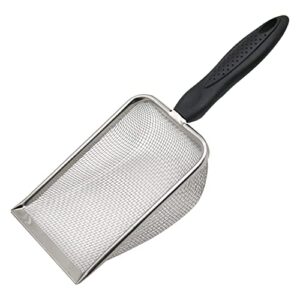 moduoduo reptile sand shovel stainless steel fine mesh sand substrate scoop for litter cleaner scooper for sand bedding