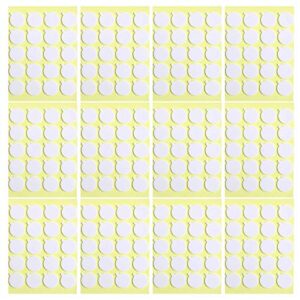 aubeco 240pcs candle wick stickers, heat resistance double-sided stickers with the little ‘‘tail’’, adhere steady in hot wax stickers for candle making