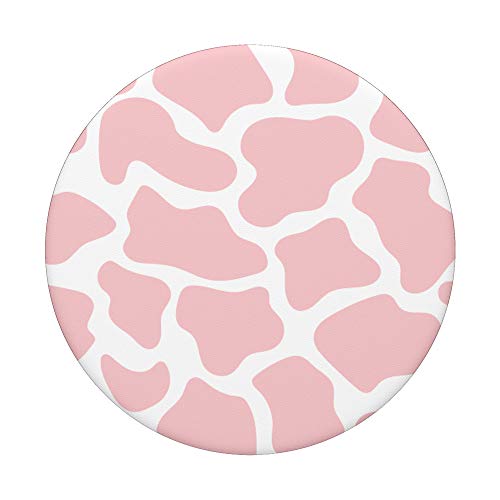 Cow Print Pattern in Pastel Pink PopSockets Swappable PopGrip