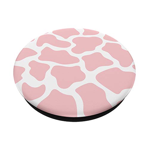 Cow Print Pattern in Pastel Pink PopSockets Swappable PopGrip