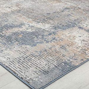 Rugs America Ludlow MD15A Hill Castle Stone Transitional Vintage Area Rug, 2'6" x 4'