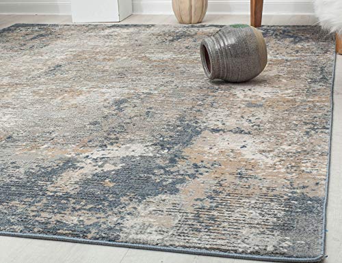 Rugs America Ludlow MD15A Hill Castle Stone Transitional Vintage Area Rug, 2'6" x 4'