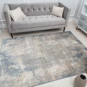 Rugs America Ludlow MD15A Hill Castle Stone Transitional Vintage Area Rug, 2'6" x 4'