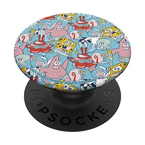 SpongeBob SquarePants Group Toss Up PopSockets PopGrip: Swappable Grip for Phones & Tablets