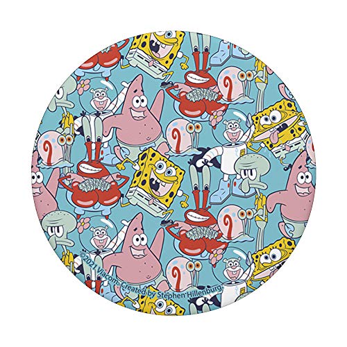 SpongeBob SquarePants Group Toss Up PopSockets PopGrip: Swappable Grip for Phones & Tablets