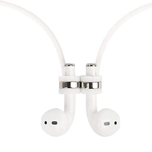 Guran 360° Strong Magnetic earphone Strap Anti-Lost Cord Sports String for Airpods 3rd 2nd Generation Pro 3 2 1(White)