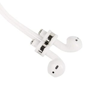 Guran 360° Strong Magnetic earphone Strap Anti-Lost Cord Sports String for Airpods 3rd 2nd Generation Pro 3 2 1(White)