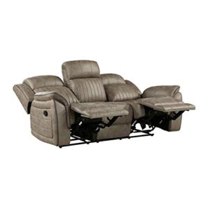 Lexicon Carter Double Reclining Sofa, Sandy Brown