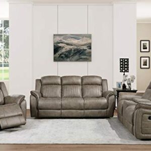 Lexicon Carter Double Reclining Sofa, Sandy Brown