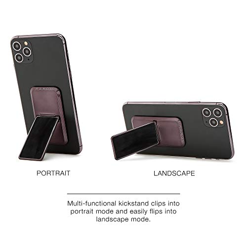 HANDL New York HANDLstick Black Suede Grip and Stand for Smartphone