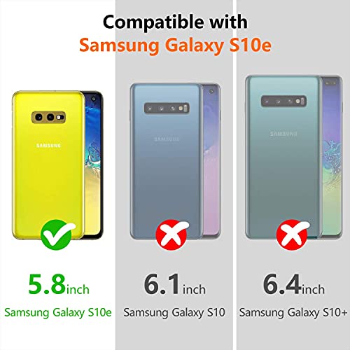 Rayboen Case for Samsung Galaxy S10e, Crystal Clear Shockproof Non-Slip Anti-Yellowing Protective Phone Case, Hard PC Back & Soft TPU Frame Slim Cover for Samsung Galaxy S10 e