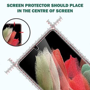 EGV [3 Pack] Compatible for Samsung Galaxy S21 Ultra 6.8-inch, [Not Glass] Flexible Screen protector [Support Fingerprint Unlock] Bubble Free [Easy Installation Tool]